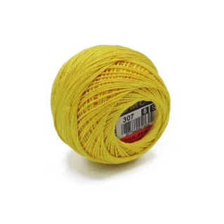 DMC Pearl Cotton No 8 10g ball Giallo 307