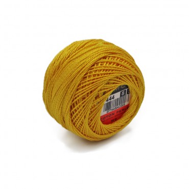 Cotone Perlè DMC n 8 gomitolo 10g Giallo 444