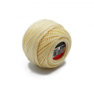 Cotone Perlè DMC n 8 gomitolo 10g Crema 3823