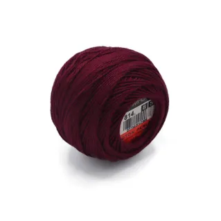 DMC Pearl Cotton No 8 10g ball Bordeaux 814