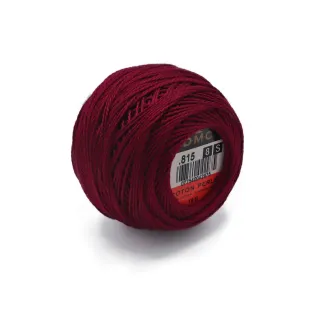 Coton perlé DMC n 8 pelote 10g Bordeaux 815