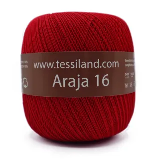 Araja Scottish thread n16 100g ball Red