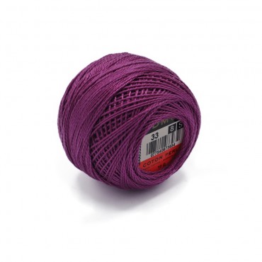 Cotone Perlè DMC n 8 gomitolo 10g Viola 33