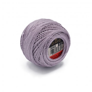 Cotone Perlè DMC n 8 gomitolo 10g Lilla 3042