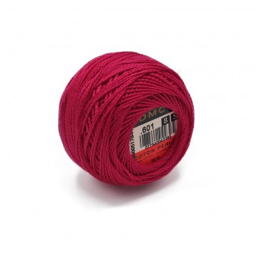 Cotone Perlè DMC n 8 gomitolo 10g Magenta 601