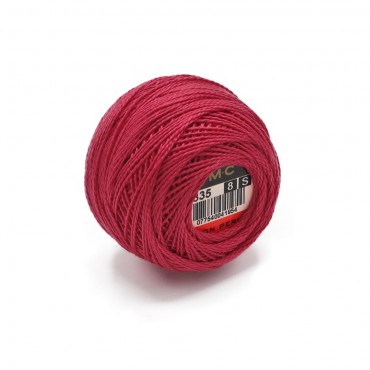 Cotone Perlè DMC n 8 gomitolo 10g Magenta 335