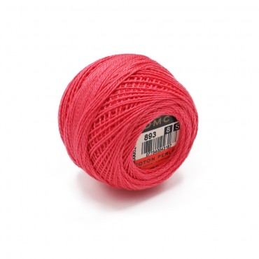 Cotone Perlè DMC n 8 gomitolo 10g Magenta 893