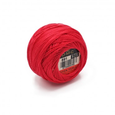 Cotone Perlè DMC n 8 gomitolo 10g Corallo 891