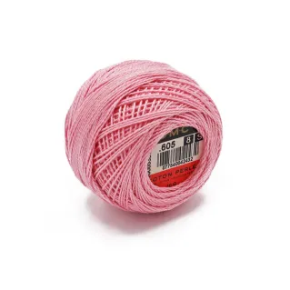 Coton perlé DMC n 8 pelote 10g Rosa 605
