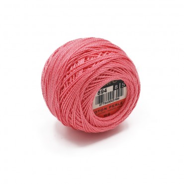 Cotone Perlè DMC n 8 gomitolo 10g Rosa Scuro 894
