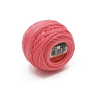 DMC Pearl Cotton No 8 10g ball Rosa Scuro 894