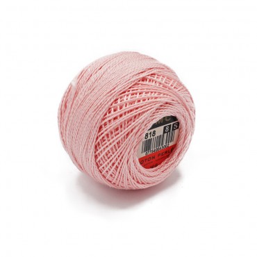 Cotone Perlè DMC n 8 gomitolo 10g Rosa Chiaro 818