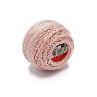 DMC Pearl Cotton No 8 10g ball Rosa Chiaro 225