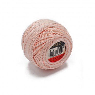 Cotone Perlè DMC n 8 gomitolo 10g Rosa Chiaro 819