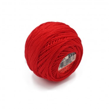 Cotone Perlè DMC n 8 gomitolo 10g Fuoco 3801