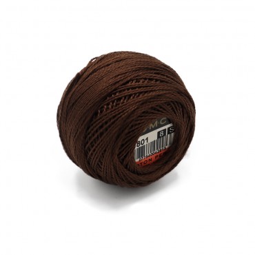 Cotone Perlè DMC n 8 gomitolo 10g Moro 801