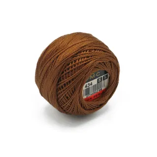 DMC Pearl Cotton No 8 10g ball Marrone 434