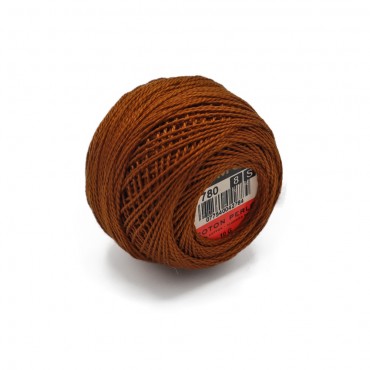 Cotone Perlè DMC n 8 gomitolo 10g Marrone 780