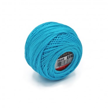 Cotone Perlè DMC n 8 gomitolo 10g Turchese 3846