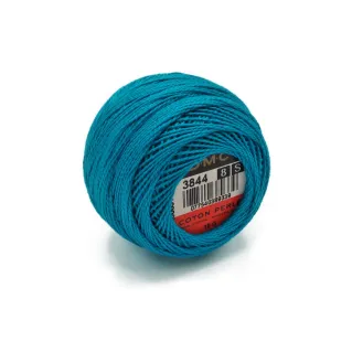 Algodón Perlé DMC n 8 ovillo 10g Turchese 3844