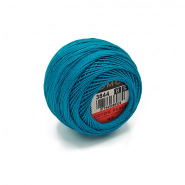 Cotone Perlè DMC n 8 gomitolo 10g Turchese 3844