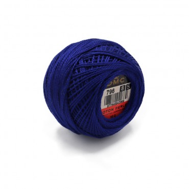Cotone Perlè DMC n 8 gomitolo 10g Elettrico 796