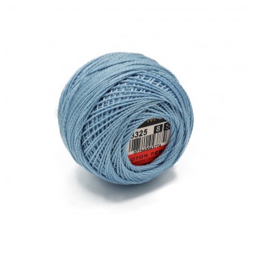 Cotone Perlè DMC n 8 gomitolo 10g Azzurro 3325