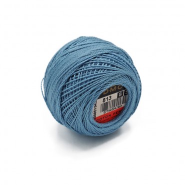 Cotone Perlè DMC n 8 gomitolo 10g Azzurro 813