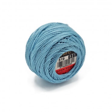 Cotone Perlè DMC n 8 gomitolo 10g Azzurro 519