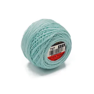 DMC Pearl Cotton No 8 10g ball Celeste 747