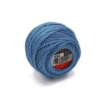 Cotone Perlè DMC n 8 gomitolo 10g Jeans 334