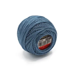Algodón Perlé DMC n 8 ovillo 10g Jeans 931