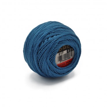 Cotone Perlè DMC n 8 gomitolo 10g Azzurro 517