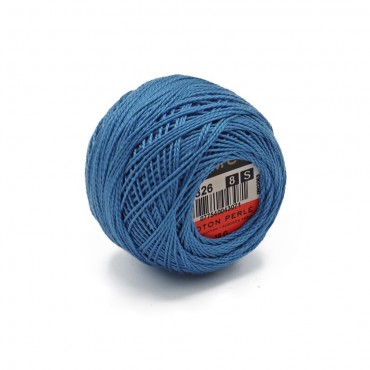 Cotone Perlè DMC n 8 gomitolo 10g Ottanio 826