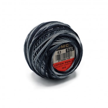 Cotone DMC Sfumato Perlè 8 Grigio 53 10gr