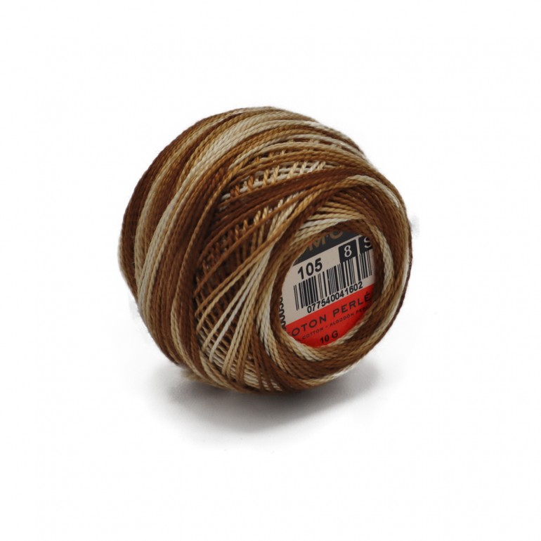 Cotone DMC Sfumato Perlè 8 Marrone 105 10gr