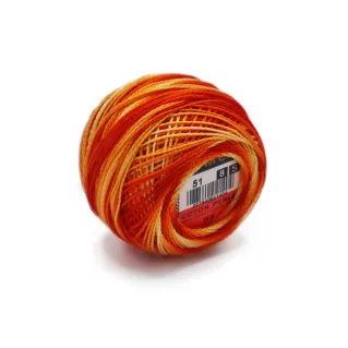 DMC Pearl Cotton No 8 10g ball Arancio 51