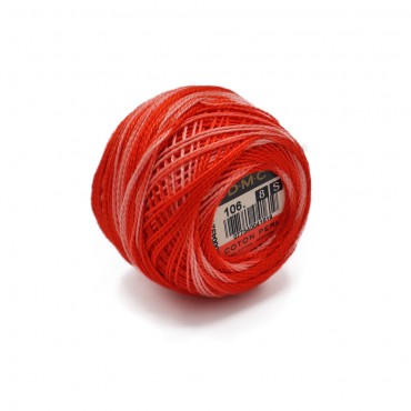 Cotone Perlè DMC n 8 gomitolo 10g Corallo 106