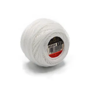 Algodón Perlé DMC n 8 ovillo 10g Bianco b5200