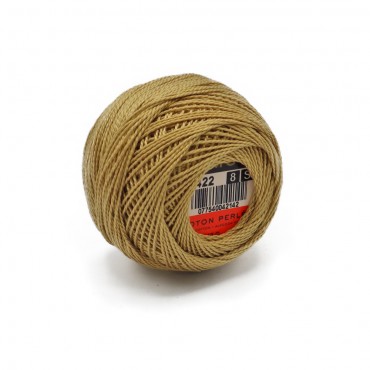 Cotone Perlè DMC n 8 gomitolo 10g Beige 422