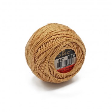 Cotone Perlè DMC n 8 gomitolo 10g Beige 437