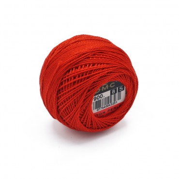 Cotone Perlè DMC n 8 gomitolo 10g Corallo 900