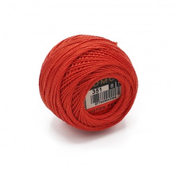 Cotone Perlè DMC n 8 gomitolo 10g Corallo 351
