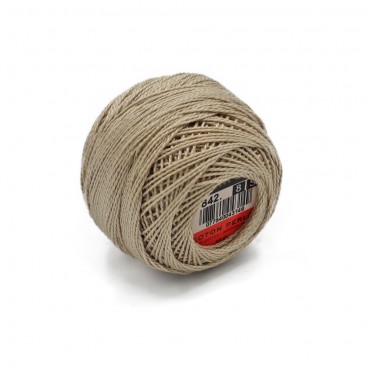 Cotone Perlè DMC n 8 gomitolo 10g Tortora 842