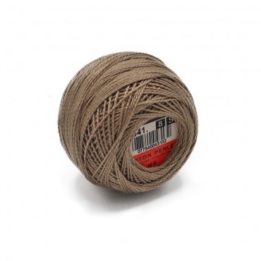 Cotone Perlè DMC n 8 gomitolo 10g Tortora 841
