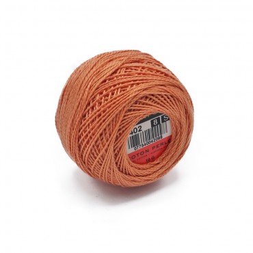 Cotone Perlè DMC n 8 gomitolo 10g Salmone 402