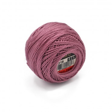 Cotone Perlè DMC n 8 gomitolo 10g Lilla 316