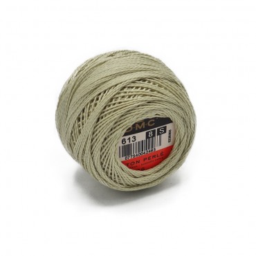 Cotone Perlè DMC n 8 gomitolo 10g Grigio Beige 613