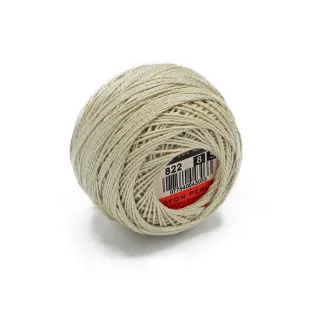 Coton perlé DMC n 8 pelote 10g Grigio Beige 822