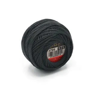 Algodón Perlé DMC n 8 ovillo 10g Grigio Scuro 3799
